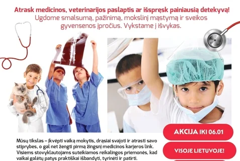 „Mažosios medicinos mokyklos“ stovykla Utenoje – nemokama: ką svarbu žinoti