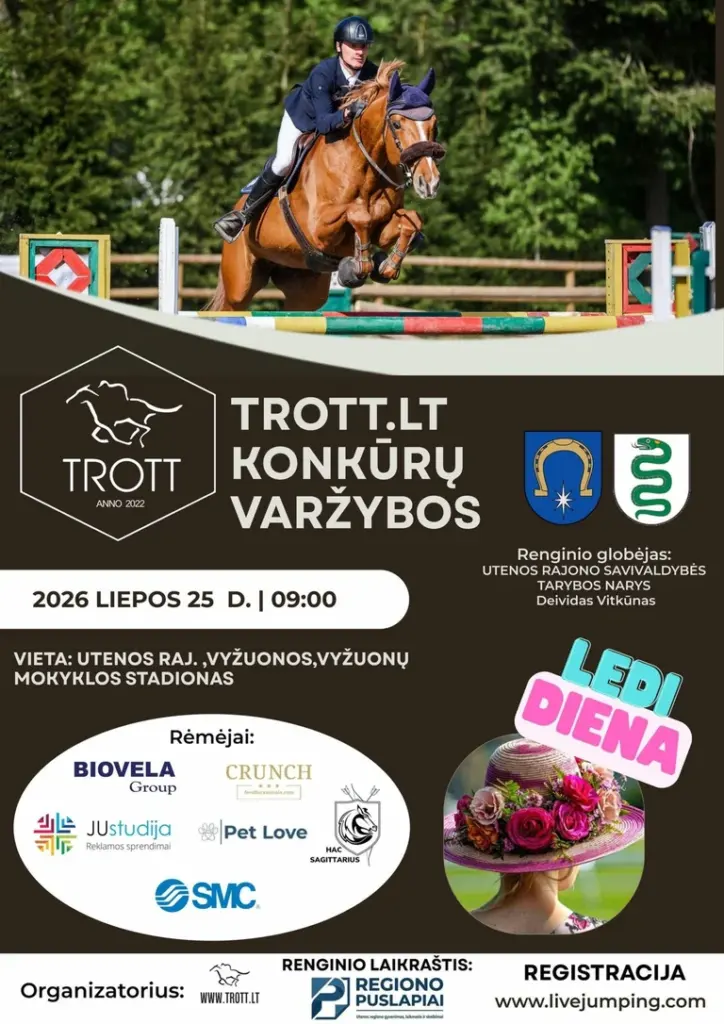 TROTT konkūrų varžybos Utenos rajone – nemokamai: praktinė informacija