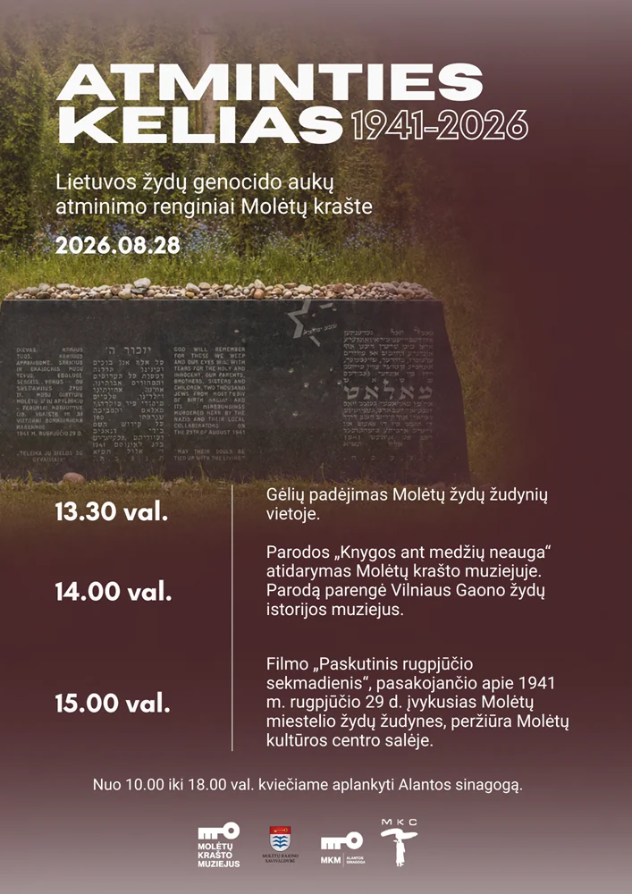 „Atminties kelias“ Molėtuose: rugpjūčio 28-ąją – keturios vietos