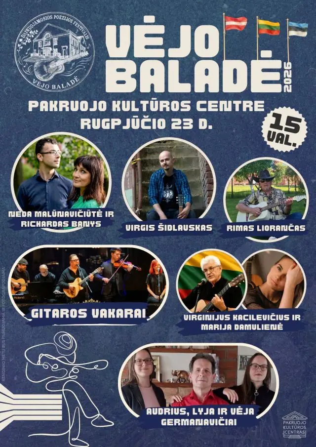 Pakruojyje prasideda šventė: ko tikėtis „Vėjo baladės“ koncerte