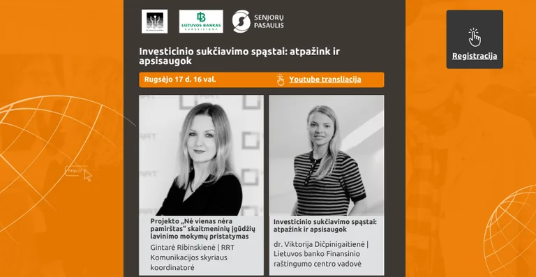 Birštone – nemokama paskaita apie investicinio sukčiavimo spąstus