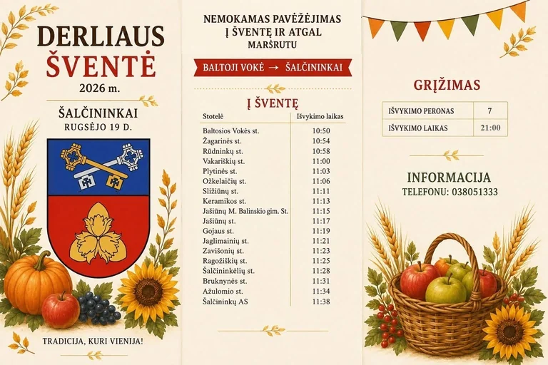 Derliaus šventė Šalčininkuose: programa ir nemokamas pavėžėjimas