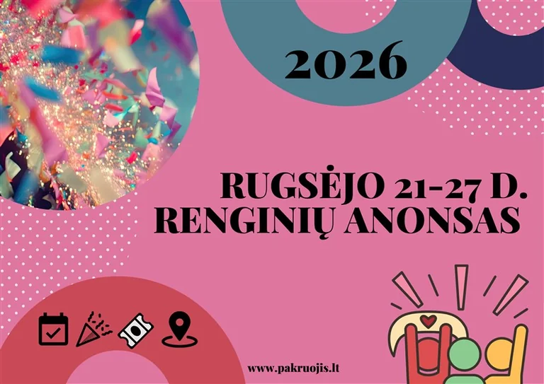 Pakruojyje savaitę rinksis renginiai ir parodos