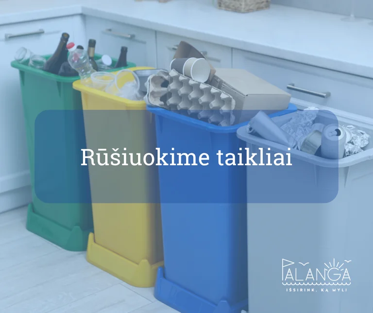 Palangos gyventojams – paprastesnis būdas rūšiuoti