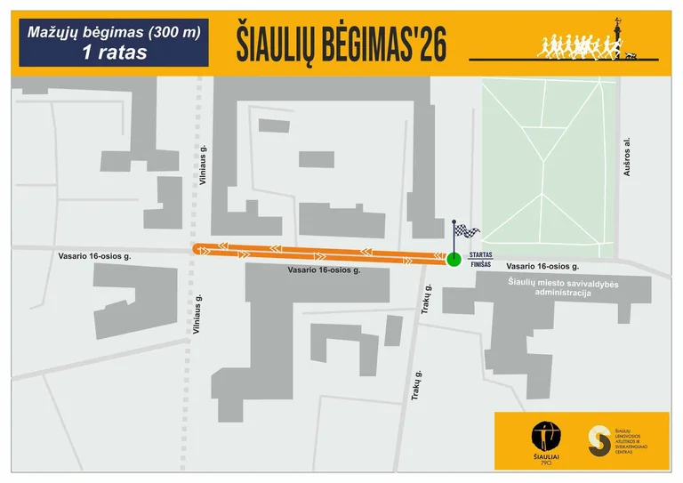 Šiauliuose gimtadienį švęsite bėgdami: distancijos visiems