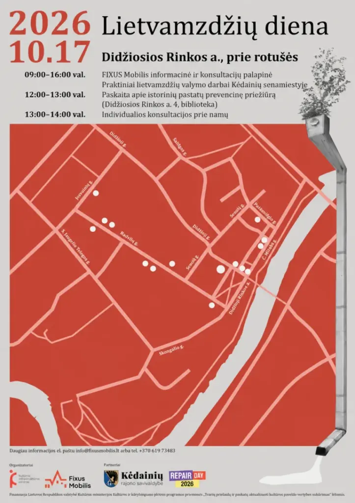 Kėdainiuose spalio 17 d. – nemokama „Lietvamzdžių diena“
