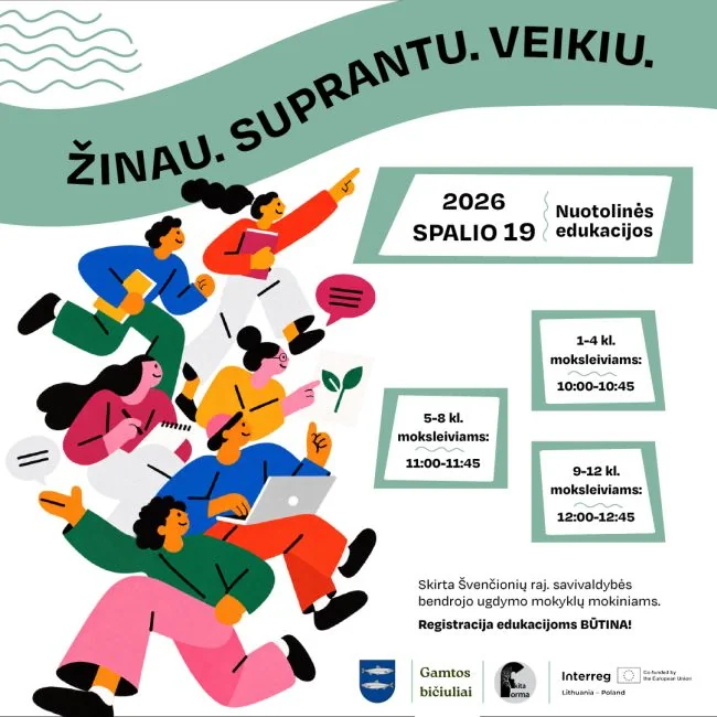 Švenčionių rajono mokiniams – nemokamos nuotolinės edukacijos spalio 19-ąją