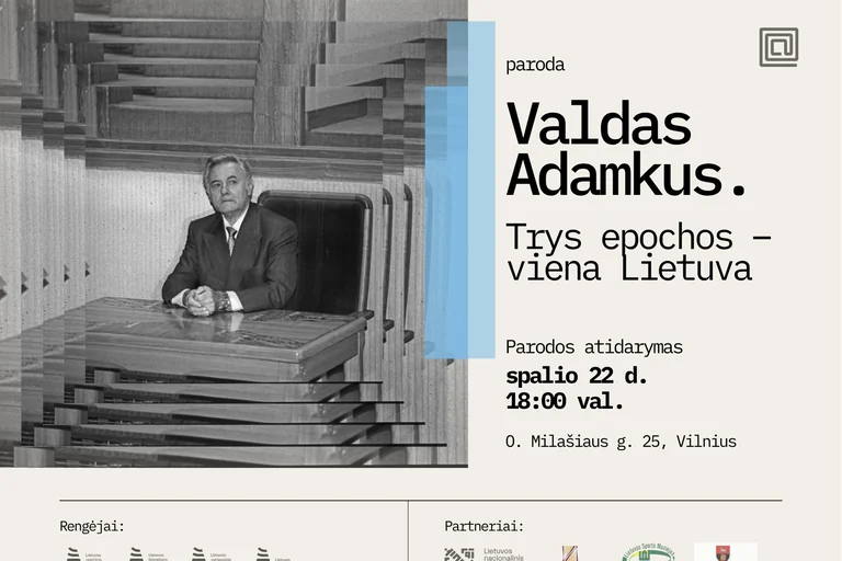 Vilniuje – nemokamos parodos apie Valdą Adamkų atidarymas